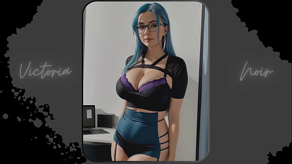 Image AI: Vibrant blue hair and dark glasses DOMINATRIX - Part 7 - Waifu Models #003