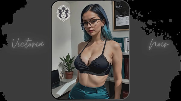Image AI: Vibrant blue hair and dark glasses DOMINATRIX - Part 12 - Waifu Models #003