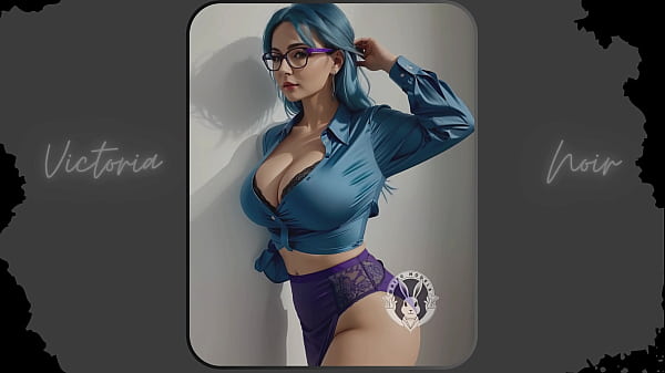 Image AI: Vibrant blue hair and dark glasses DOMINATRIX - Part 15 - Waifu Models #003