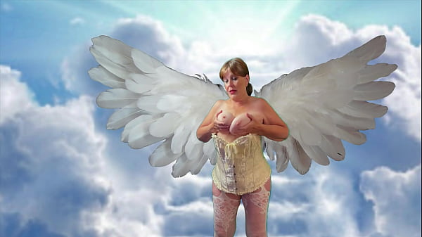 Image The Granny Carmen Angel's Heavenly Stick & Dick Double Fuck Double Cum and Creampie