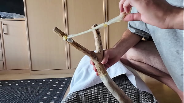 Image Testing my new anal slingshot - deep anal games 60fps fun