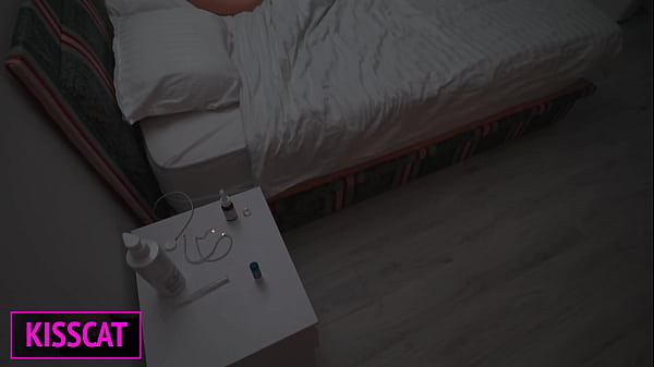 Image Step mom caught jerking off Step son and let him fuck her in share bed after sexual dreams