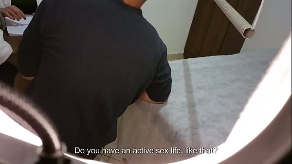 Image Patient goes for a prostate exam, but ends up with a strapon stuck in his ass