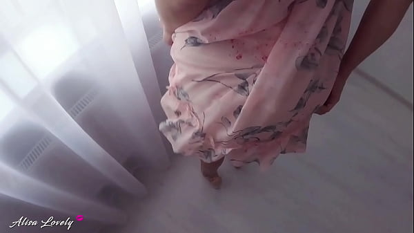 Image Step Mom caught Step Son with Boner and Helps Him Cum in Her Satin Panties while Standing