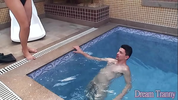 Image Tranny Samara de Macedo and Her Buddy Enjoy Fucking by The Pool