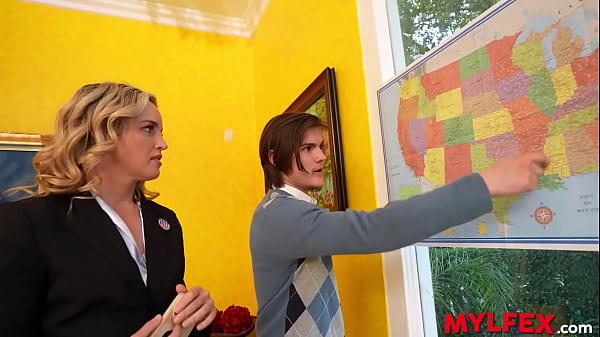 Image Mylfex - Supportive Stepson Helping his Stepmom with the Political Campaign