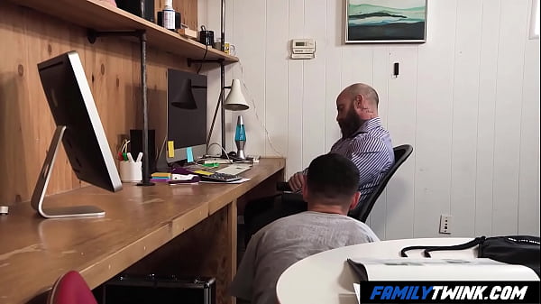 Image FamilyTwink - Stepson Receives Perks for Visiting His Step-Daughter's Father at Work