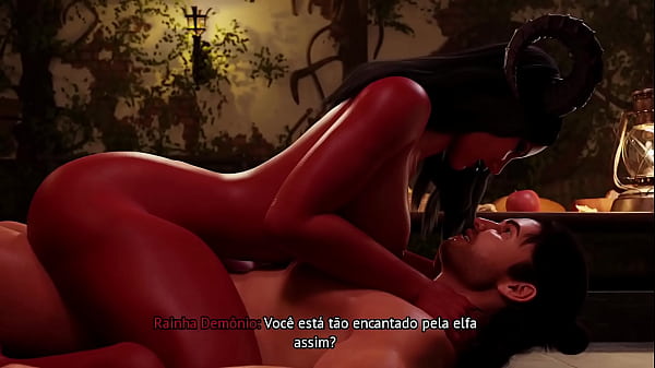 Image naughty demon sits nicely and gets cumshot on her face