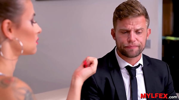 Image Mylfex - Glamorous Milf Confronts his Boss at His Home