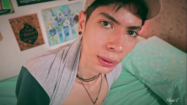 Image Sport Twink Magic C Jerking His Big Cock Through The Side of His Shorts