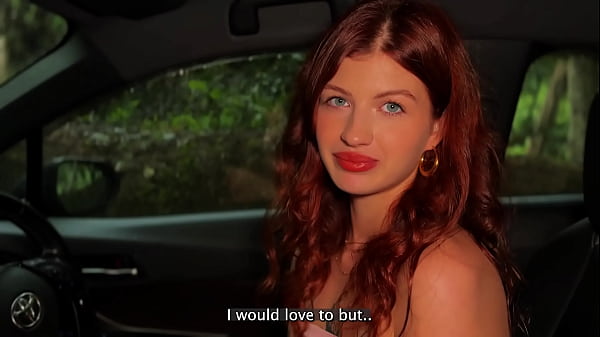 Image babe got lost in the forest. Her only chance to get out is to suck off a stranger