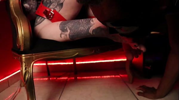 Image Licking Mel Fire's feet and ass