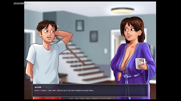 Image Pervert Dude Loves His Roommate's Big Tits - Summertime Saga 11 Developed By Kompas Productions