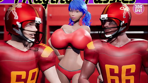 Image 3DGSPOT - Big Titties Teen Gets DP By Two Footbal Players In The Locker Room! 3D CARTOON PORN!