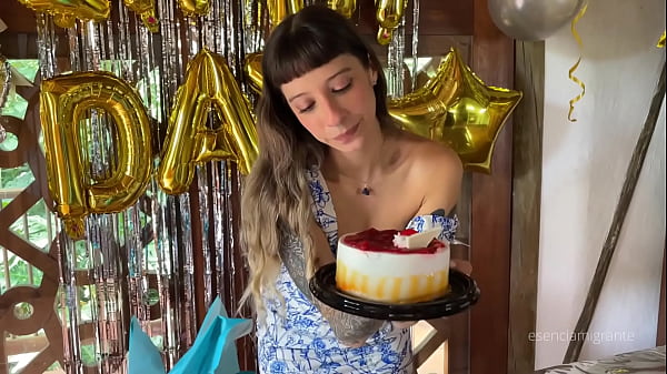 Image THE BEST BIRTHDAY SURPRISE a real cock giving me until my ass is filled with milk - SPOILER