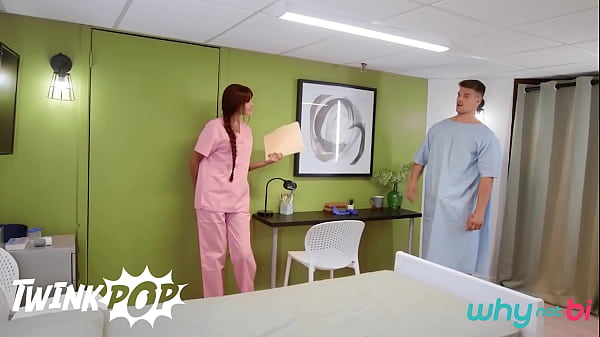 Image TWINKPOP - Malik Delgaty Gets His Testicle Pain Treated By A Double Blowjob With Nurses Trevor Brooks & Mimi Malibu