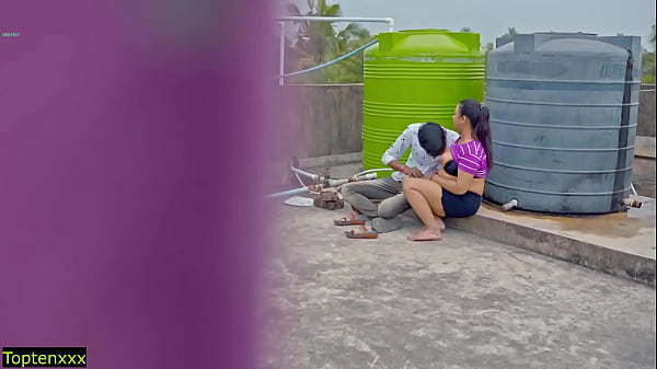 Image Hindi real Hot Sex at roof! Plz Don't Cum Inside pussy