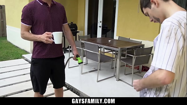 Image Young Stepson Bouncing on His Stepfather's Massive Boner - Gaysfamily