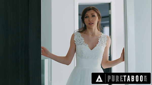 Image PURE TABOO Bride Maya Woulfe Caught Anxious Fiance Sucking His Caring Stepmom Reagan Foxx's Breasts