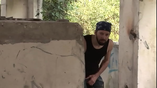 Image Two Horny Euro Lesbians Get Ass Fucjed By Two Studs In Abandoned Building