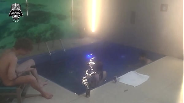 Image Threesome with friends in the motel pool Part 1
