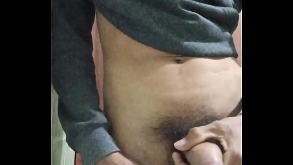 Image interesting cumshot after urinating in the bathroom