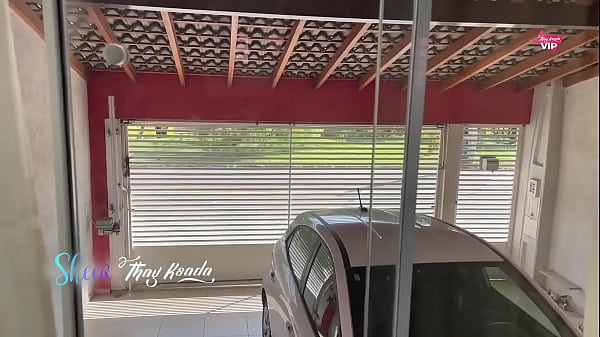 Image Naughty wife fucking her ass with the window open and letting him cum inside and getting filled with cum