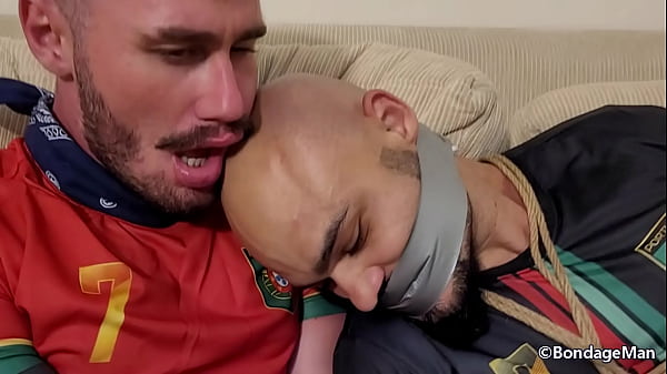 Image Soccer players tied up and gagged together by the opposing team | PREVIEW
