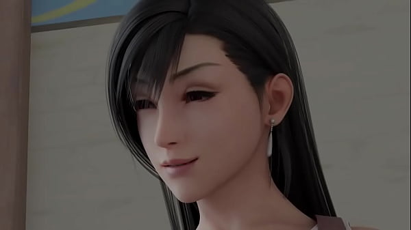 Image Tifa brincando com o pau e fodendo bem gostoso