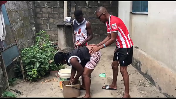 Image TWO BROTHERS FUCK THEIR STEPMOTHER BY THE WELL SIDE
