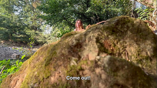 Image A Beauty With Big Tits Is Masturbating On The River When She Notices A Man Spying On Her And Decides To Let Him Fuck Her In All The Holes