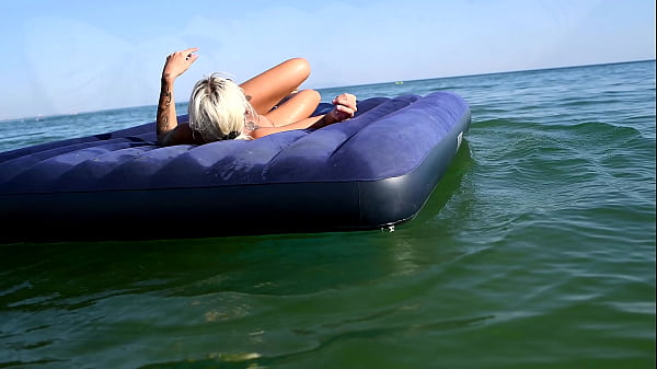 Image Nude beach, beautiful girl, big boobs, nude in public, nudist, outdoor, blonde, hot bitch, naked girl, naked in public, big tits, dolphins, tattoo girl