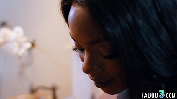 Image Ebony lesbian Ana Foxxx strapon fucking her hot blonde MILF mistress ass