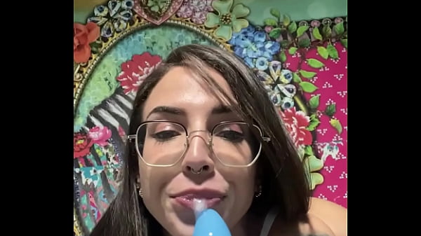 Image Super horny tattooed brunette in a COMPILATION playing with dildos in her tight pussy.