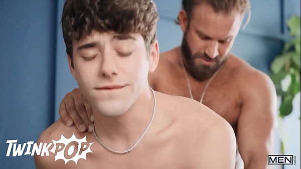 Image TWINKPOP - Joey Mills Rides Bruce Jones' Big Dick, Then Gets His Creamy Load All Over His Cock