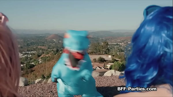 Image Sexy rangers having orgasm while sharing dick