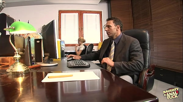 Image This blonde secretary cant resist the hard wangler of her boss