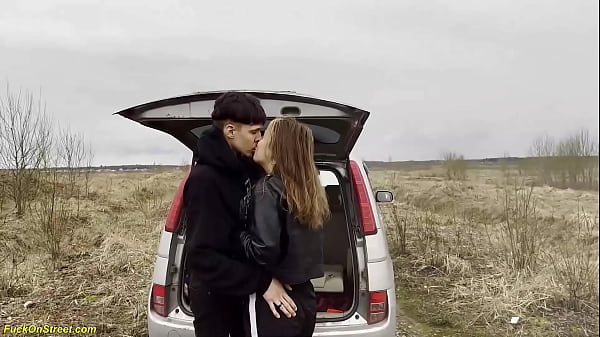 Image real teen couple fucks wild in the car