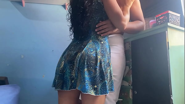 Image step-sister kissed me when I got out of the shower and I couldn't resist fucking her