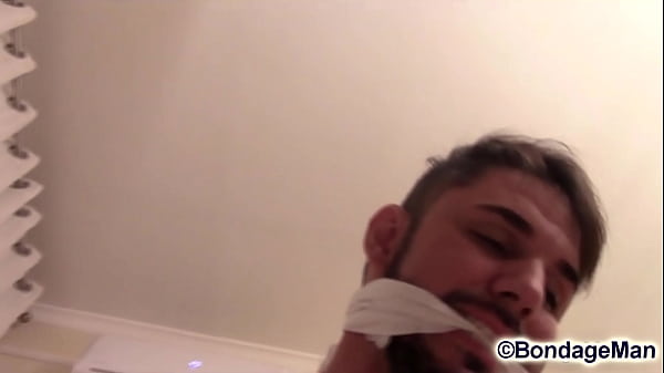 Image Peter bound and gagged tickled by Victor | free