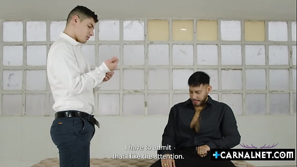 Image Dominant Spaniard Viktor Rom ace fucking his submissive cocksucker Bastian Karim before ramming his asshole hard from behind