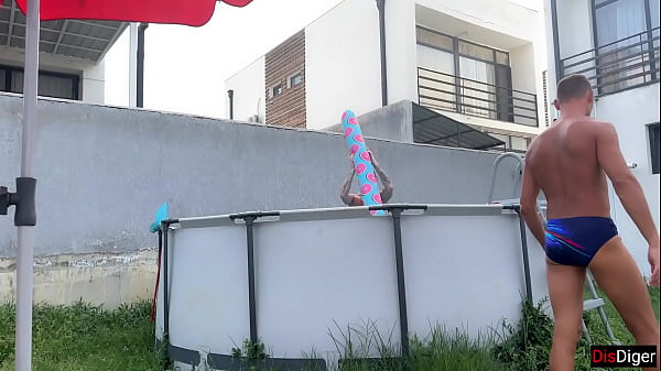 Image Crazy Gangbang Party by The Pool Rough Sex and Creampie