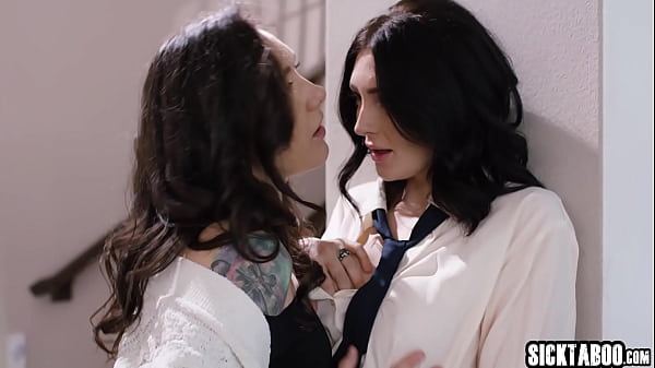 Image Charlotte Sins enjoyed lesbian sex after dinner with her client Sinn Sage