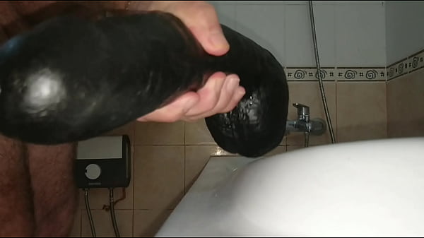 Image Big Dildo inserted full length balls and all. Comments please!!!