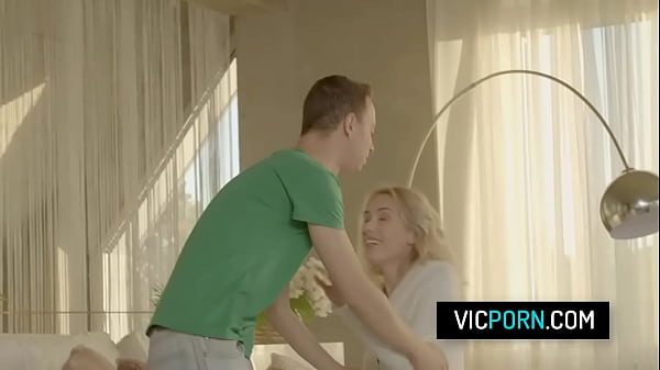 Image Skinny blonde babe Nikki Nuttz takes her boyfriend's big cock in her tight pussy