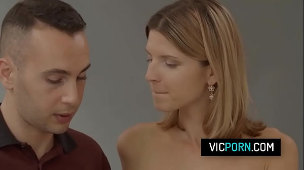 Image Hot brunette babe Gina Gerson suck bf's cock and get it deep inside her