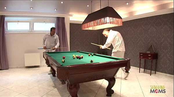 Image Rough sex for a brunette in a threesome with two hard cock fellas