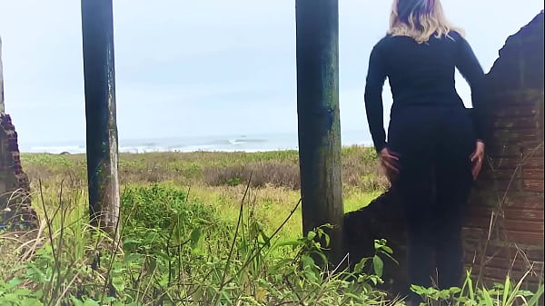 Image The milf didn't expect a public anal creampie