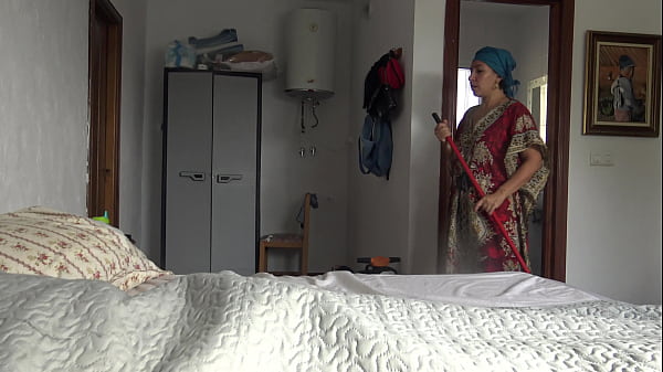 Image A Turkish hotel maid is NOT SCARED when AMERICAN SOLDIER shows his big black cock