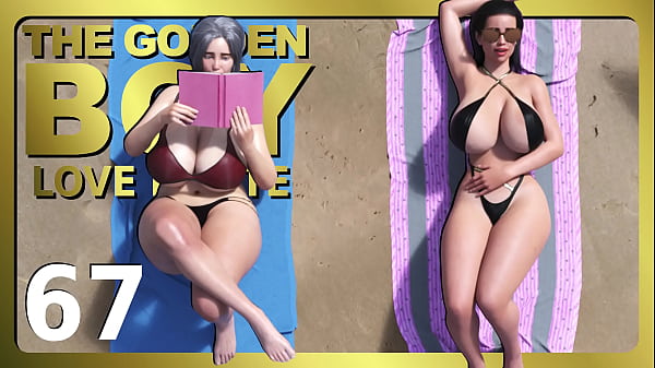 Image THE GOLDEN BOY #67 &bull_ Two busty MILFS with thicc bodies on the beach